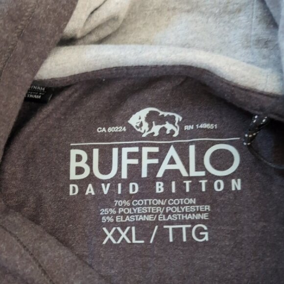 Buffalo David Bitton Charcoal Hoodie - Picture 3 of 5